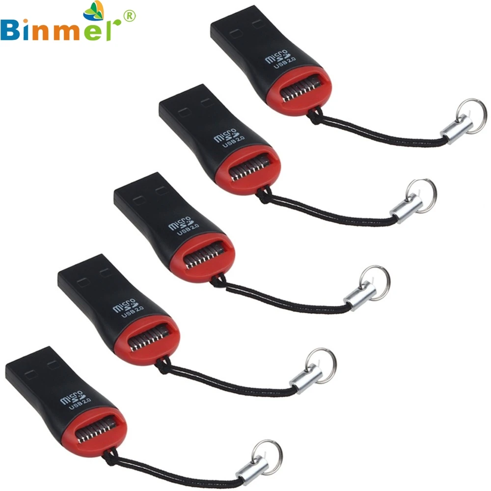 5 шт. USB 2 0 Micro SD SDHC TF флэш-памяти кардридер мини адаптер для ноутбука Прямая