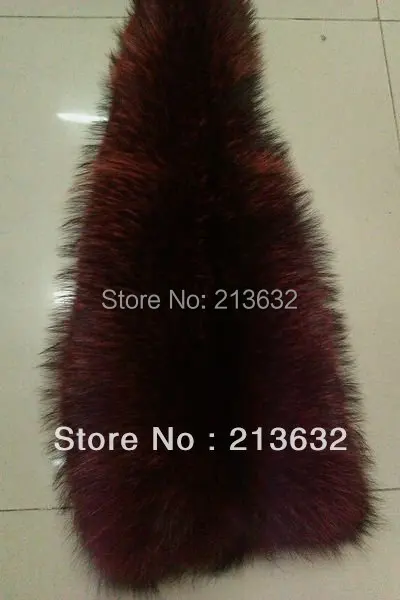 Роскошный тканевый стиль 3 материала кожа Лисий натуральный мех винно красный