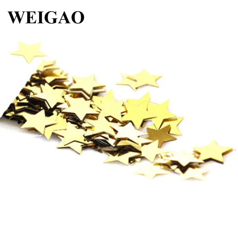 WEIGAO 1000 шт./лот 4 мм маленькие звезды стол блестки конфетти окрашивание Сделай Сам