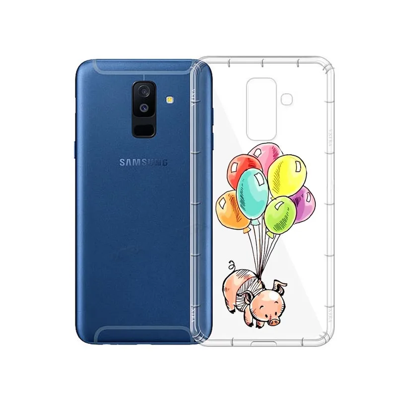 Забавные милые мягкие силиконовые чехлы из ТПУ для Samsung S6 S7 S8 S6Edge S8Plus NOTE9 2 3 4 5