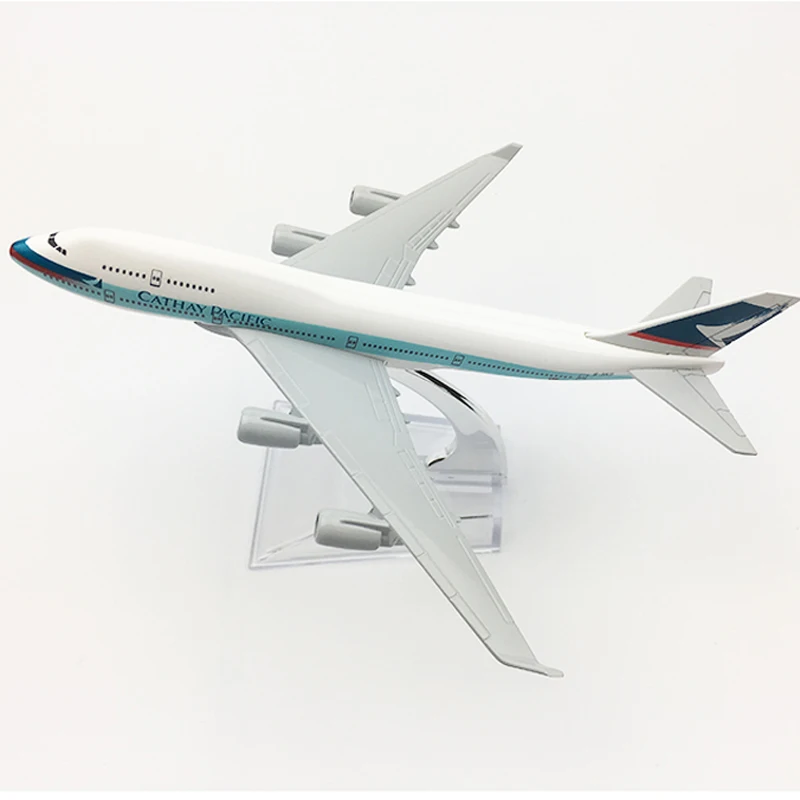 Hong Kong Cathay Boeing 747 самолет 16 см с металлическими заклепками; туфли-лодочки сплава литья под давлением 1:400 игрушечные модели самолетов для детей модель аэроплана