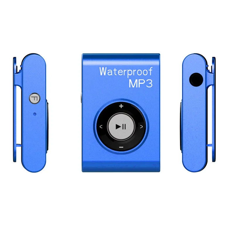 Mini IPX8 Waterproof MP3 Player 4/8/16GB Headset Swim Underwater Sports Walkman Hifi Sereo Music With FM Radio Clip | Электроника