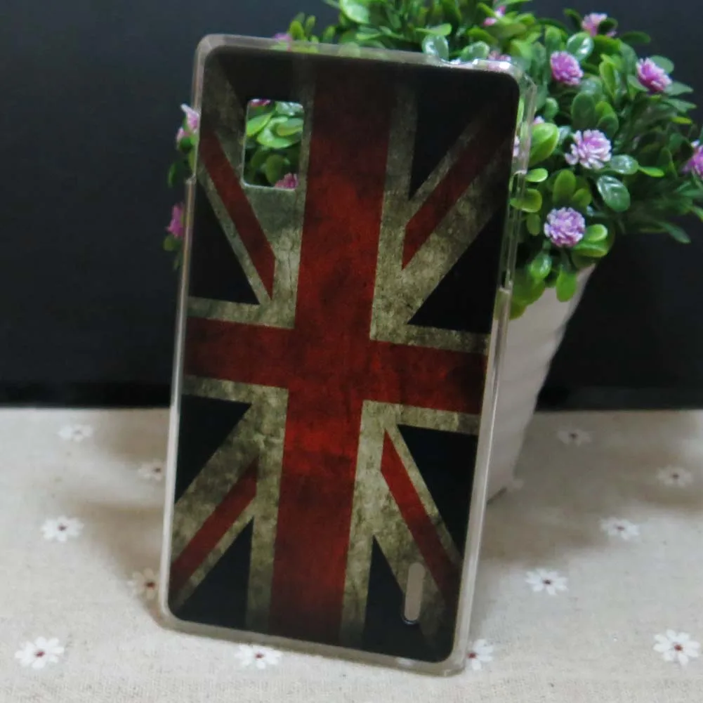 Жесткий чехол-накладка для LG Optimus G E975 E973 E977 F180 с изображением тигра девушки бабочки кролика Эйфелевой башни британского флага леопарда радуги - Цвет: Retro UK Flag