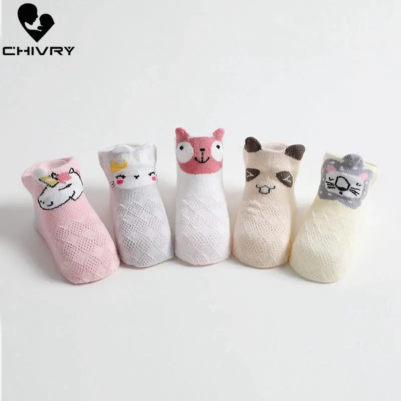 5 пар/лот Носки для малышей Летние сетчатые тонкие детские носки новорожденных