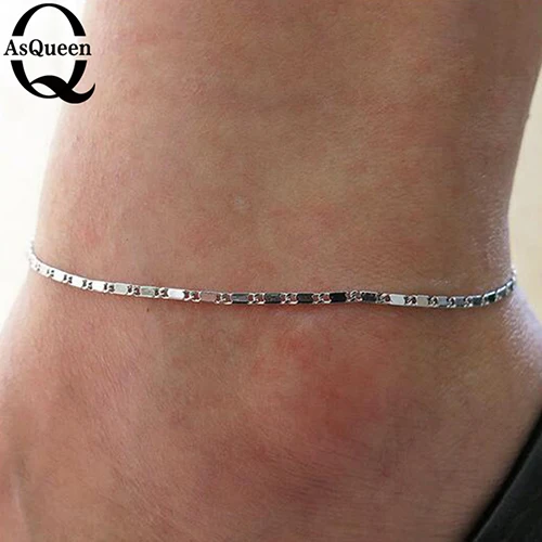style1 silver Тонкий сексуальный браслет на лодыжку шевроль босиком сандалии ноги ювелирные изделия нога цепочка на ногу Pulsera Tobillo для женщин Halhal - Окраска металла: style1 silver