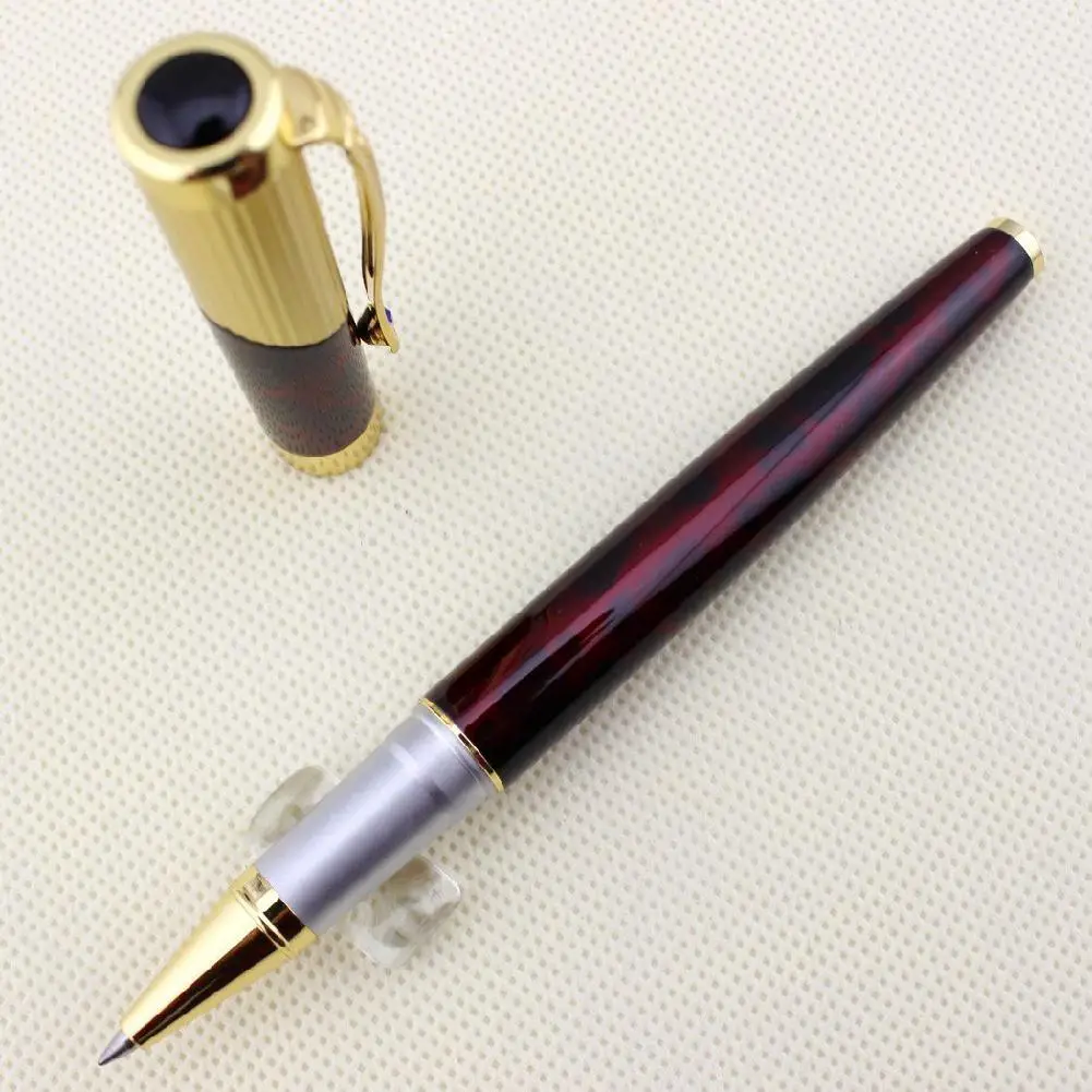 Jinhao 9009 темно-красный и золотой роскошный Алмазный дополнительный тонкий