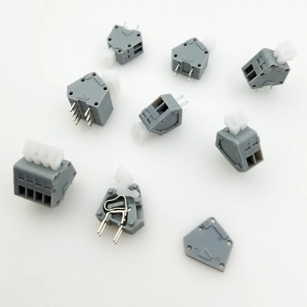 KF240 2.54 Американская классификация проводов 2р 12P шаг 2 54 мм PCB Весна терминальный