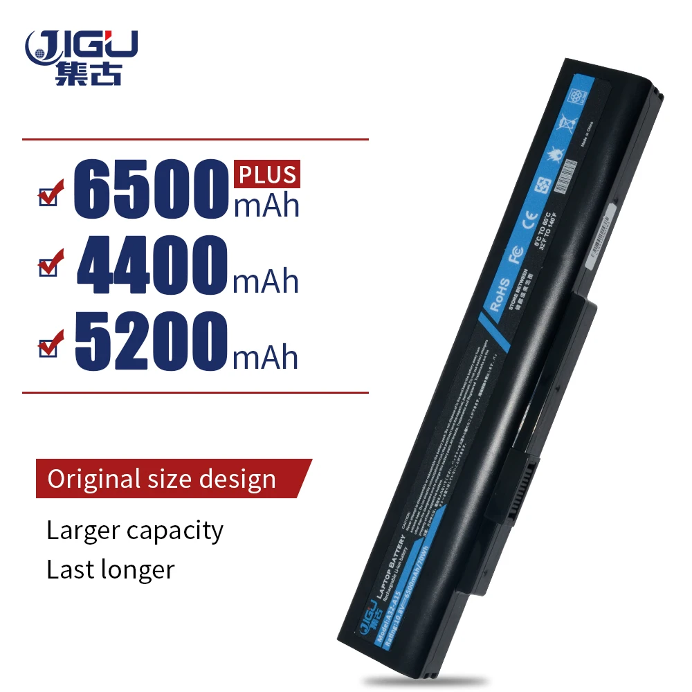 

JIGU Laptop Battery 40036064 For MSI CR640DX Series A6400 CX640 Q2532N Akoya E6201 E6227 E7201 E7221 P6633 P6637 P6815 Series