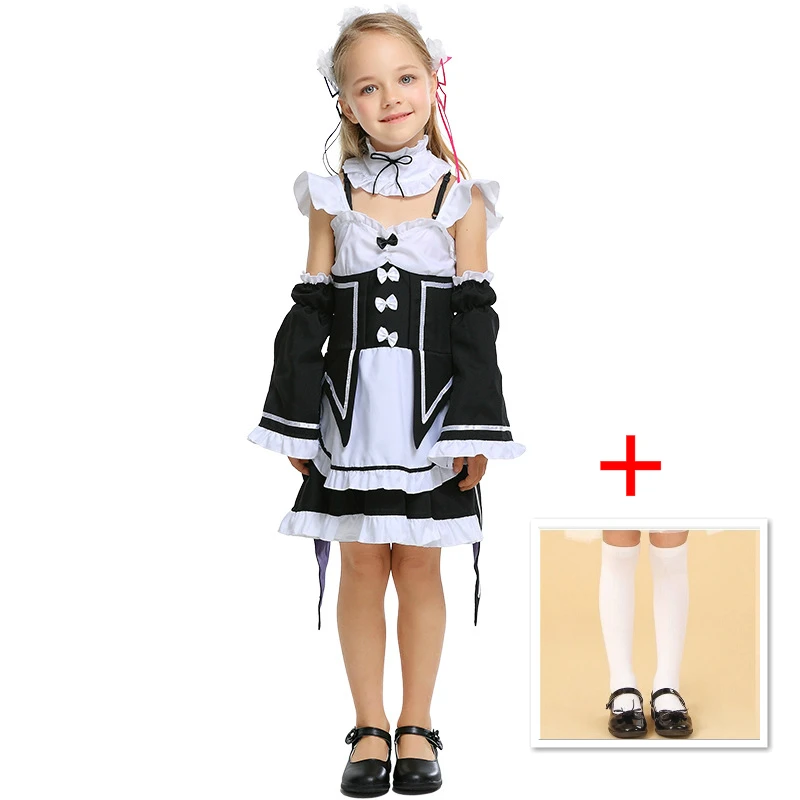 Костюм девочки для косплея Re:zero Kara Hajimeru Isekai Seikatsu Re Life In a другой мир кавайные