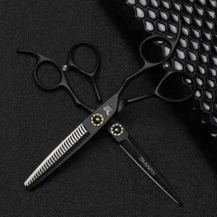 1 pair and pu case KUMIHO Новое поступление титановые ножницы для резки и истончения с шариковым подшипником 6 дюймов ножницы для волос Япония 440C - Цвет: 1 pair and pu case