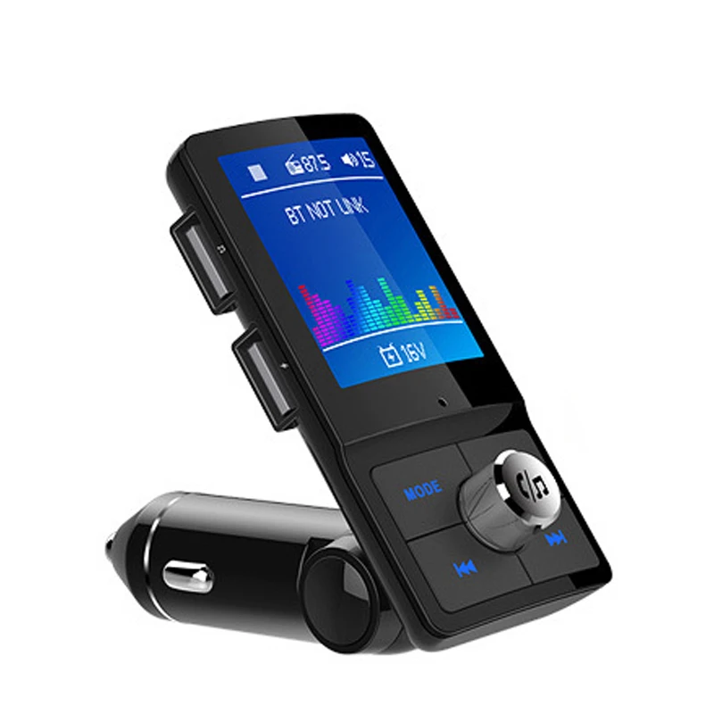 Беспроводной FM-модулятор с ЖК-дисплеем Bluetooth передатчик автомобильный комплект