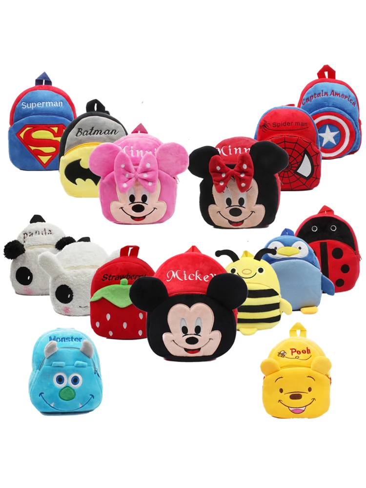 Милые детские школьные сумки с изображением Минни плюшевые рюкзак для детского сада для мальчиков; обувь для девочек; обувь для студентов; Детские рюкзаки, школьный рюкзак