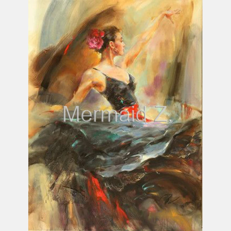 Навыки художника ручная роспись высокое качество абстрактный танцор Танго