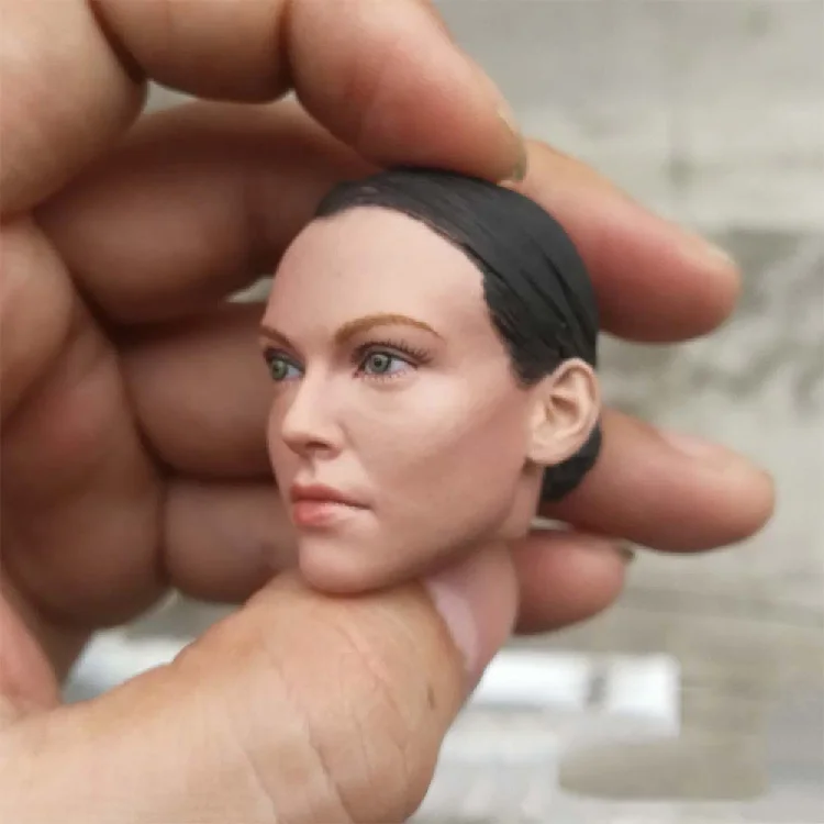 1/6 Scale Female Head Sculpt Jedi Agent Tracey Gril Carved with Red/Black Hard Hair Model for 12'' Action Figure Body | Игрушки и