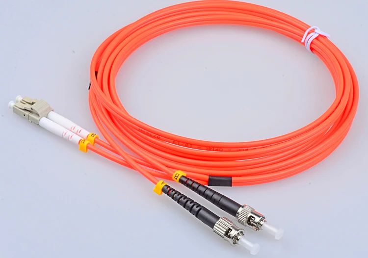 

50 Meter LC to ST Fiber Optic Cable MultiMode Duplex Patch Cord OM1 62.5/125