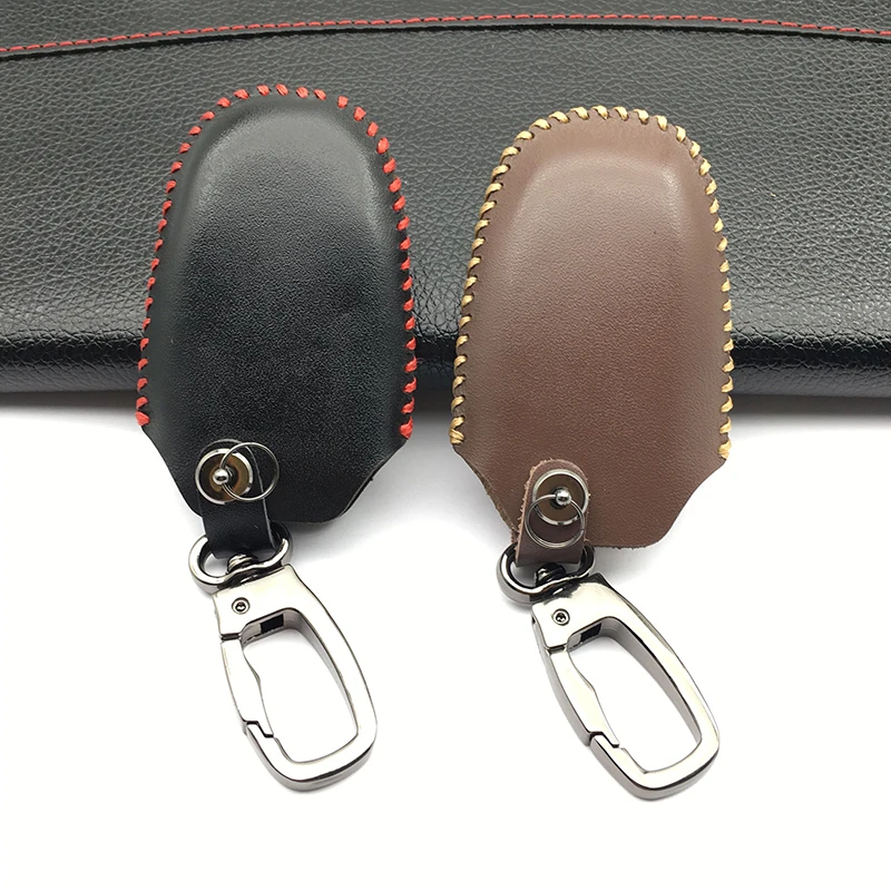 Защитный чехол для автомобильных ключей кожаный с 3 кнопками Peugeot 308 408 508 2008 3008 4008