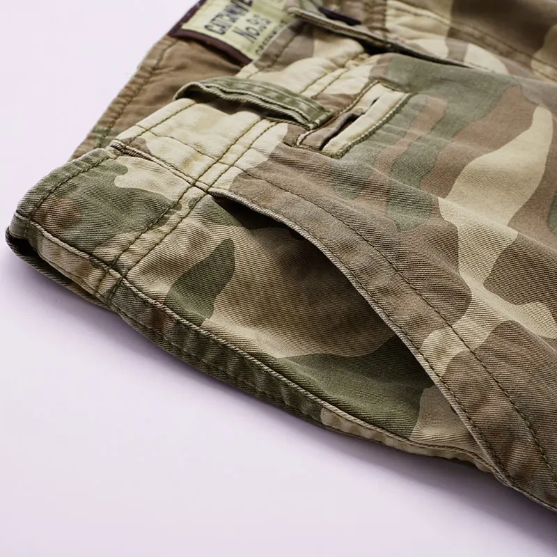 2016 Бесплатная доставка Новые повседневные мужские камуфляжные карго шорты