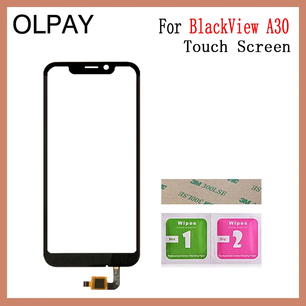 Black No Tools OLPAY 5," сенсорный экран для BlackView A30 сенсорный экран дигитайзер Панель переднее стекло объектив сенсор инструменты Бесплатный клей+ салфетки - Цвет: Black No Tools