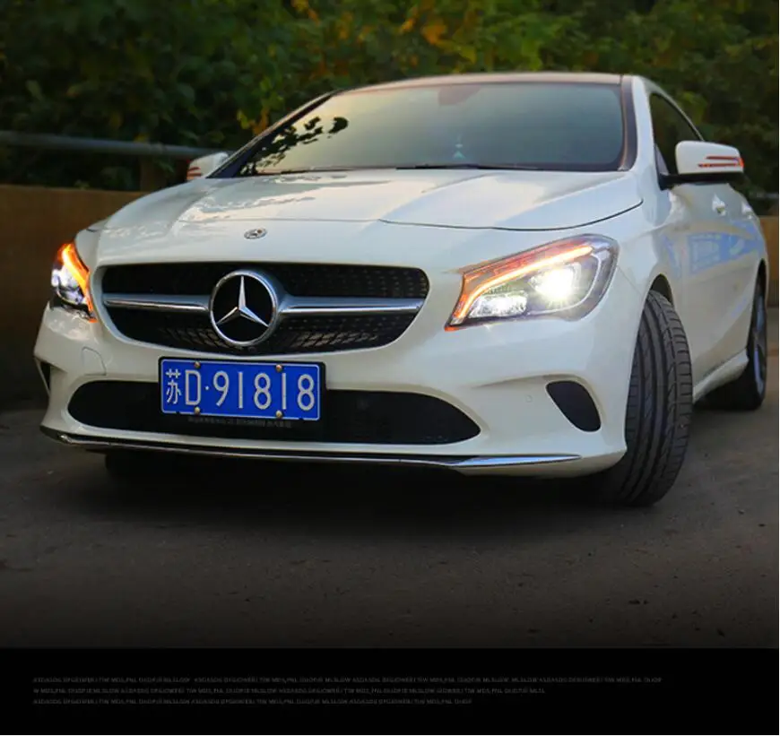Автомобильная фара bemper для Mercedes-Benz CLA фара cl200 все в светодиодный 2018y автомобильные аксессуары для GLA противотуманные фары