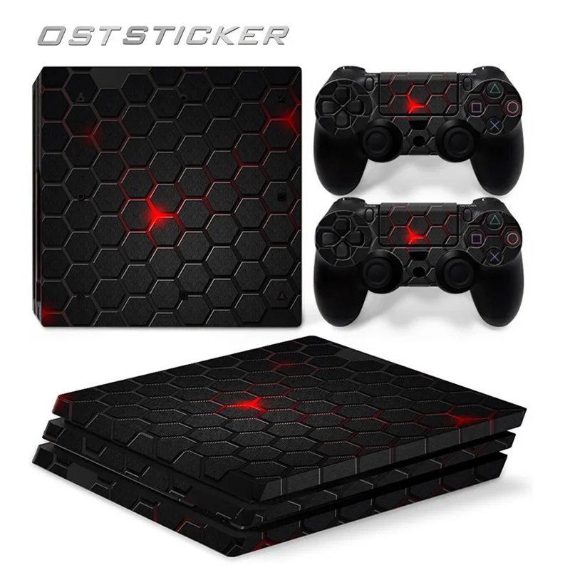 Бесплатная доставка наклейки OSTSTICKER из ПВХ для Playstation 4 Pro виниловые PS4 консоли и