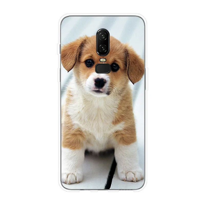 Phone case For OnePlus 5 5T 6 6T Soft Cover Cute Pet Dog Patterned Silicone Shell Cases T Case |