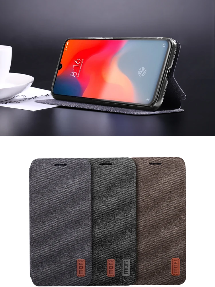 Для Xiaomi mi 9 чехол для xiaomi 9 SE откидная крышка тканевый силиконовый чехол fundas MOFi mi9 прозрачный чехол