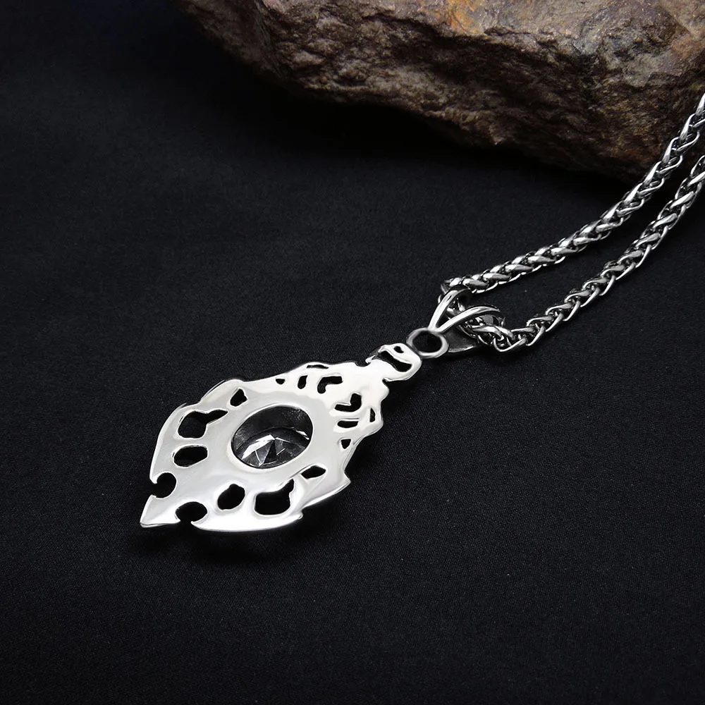 Titanium Steel Hot as Fire Passionate Flame Ladies Fashion Pendant Necklace Sweater Chain Personality Jewelry | Украшения и