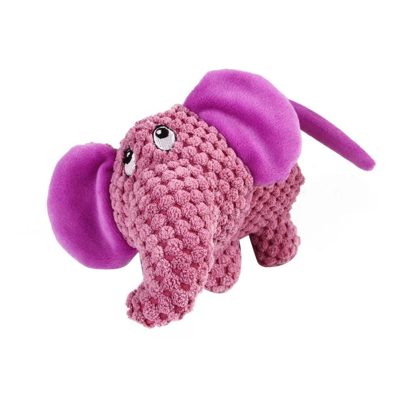 Elephant Популярная собака кошка Забавный вельвет долговечность собака игрушки с пищалкой звук жевания игрушка подходит для всех домашних животных Слон, носорог свинья плюшевые игрушки - Цвет: Elephant