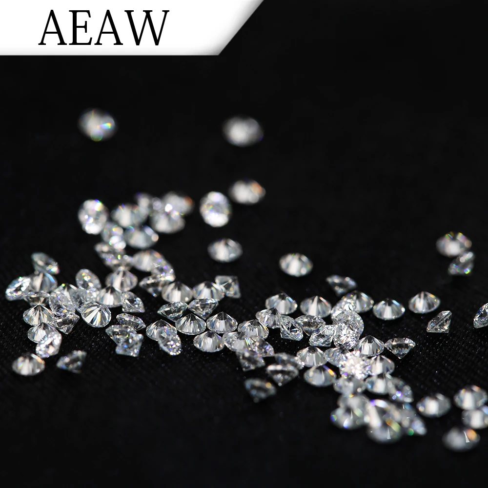 AEAW 1 5 мм всего CTW карат DF цвет Сертифицированный лаборатория создан Moissanite алмаз