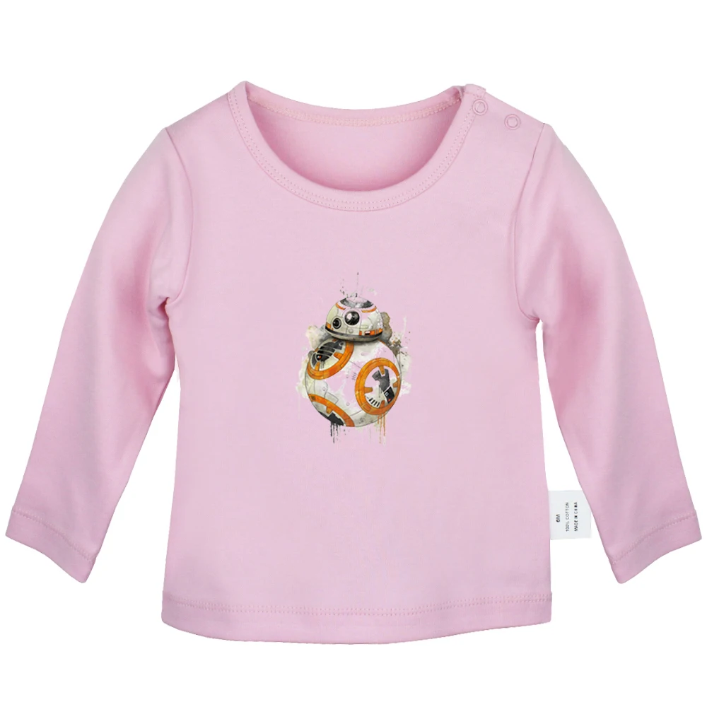 Star Wars Alice In Wonderland The Princess and the Frog Newborn Baby T-Shirts Toddler Graphic Long Sleeve Solid color Tee Tops | Детская