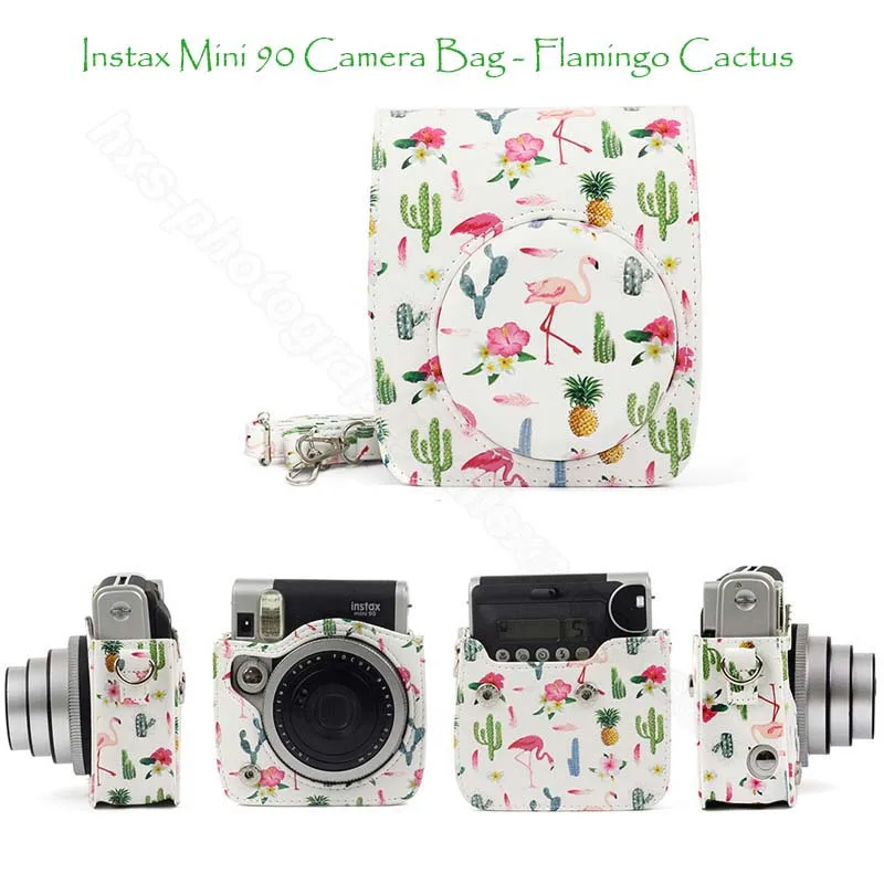 Аксессуары для фотокамер Fujifilm Instax Mini 90: качественный чехол/сумка/чехол из искусственной кожи, фотоальбом Instax Mini