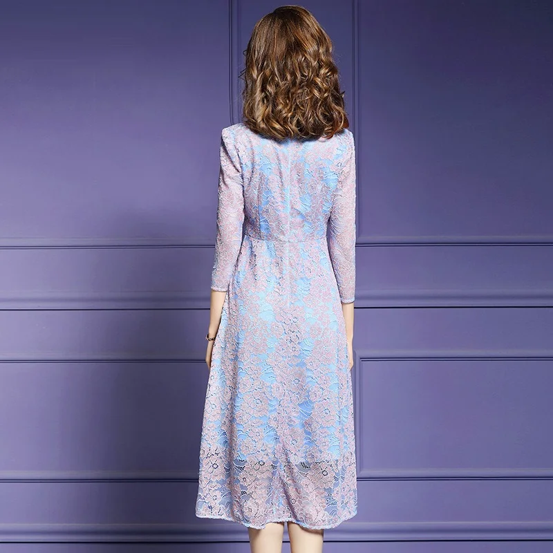 Женское кружевное платье трапециевидной формы винтажное большого размера 3xl