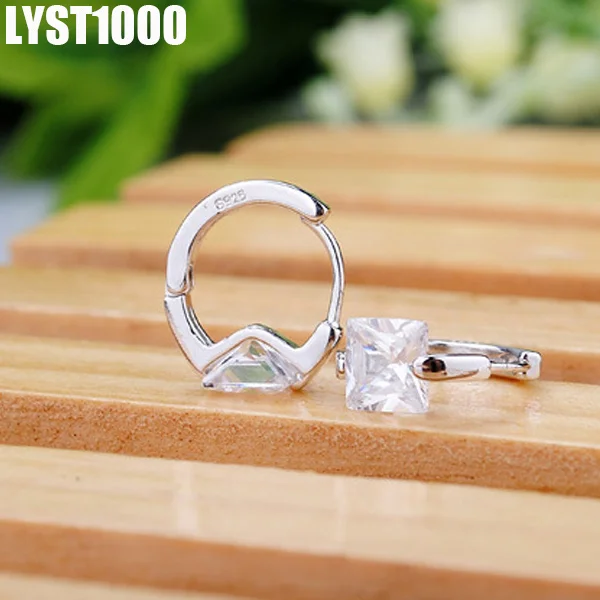 LYST1000 Jewelry Оптовая 925 стерлингов Серебряные серьги для Для женщин фиолетовый