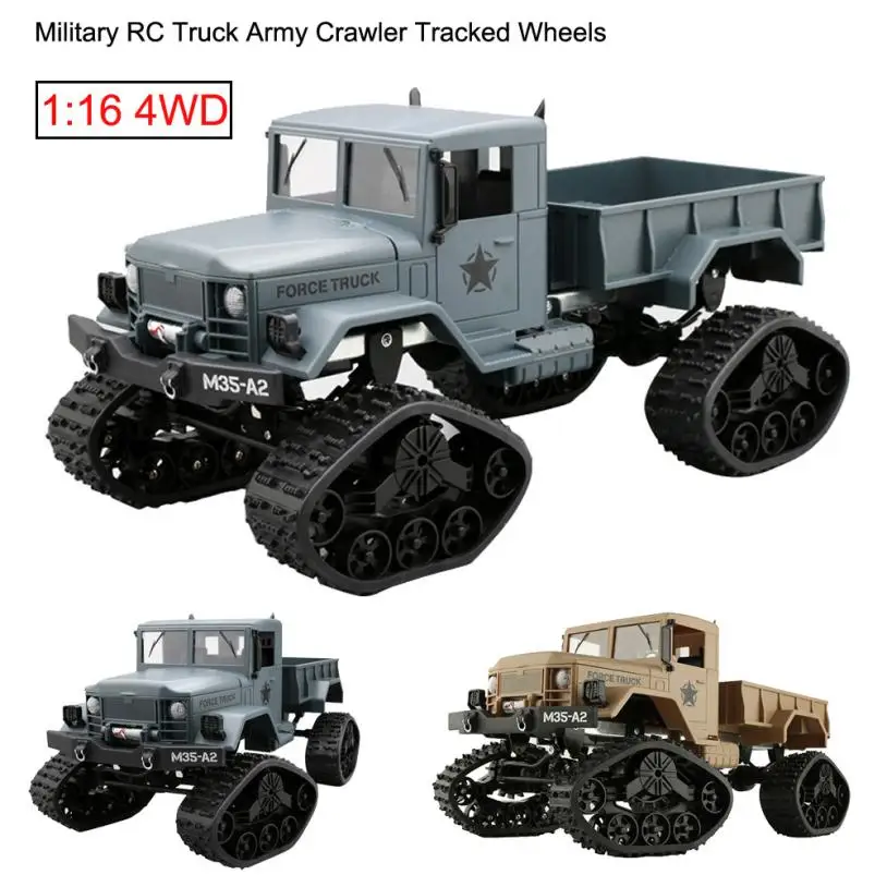RC военный грузовик армейский 1:16 4WD гусеничные колеса гусеничный внедорожный