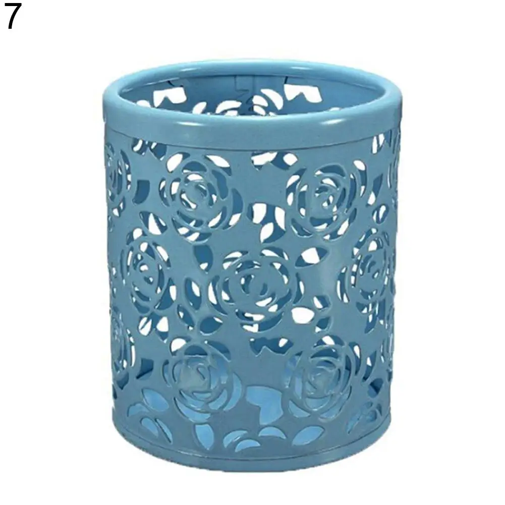 1 шт. органайзер для хранения полый цветок розы чехол ручки подставка карандаша