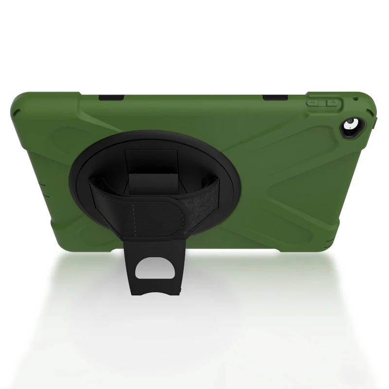 Высокомощный для iPad Pro 9,7 чехол 360 Вращение ручка противоударный A1673 A1674 защитный ковер для iPad Pro 9,7 силиконовый чехол