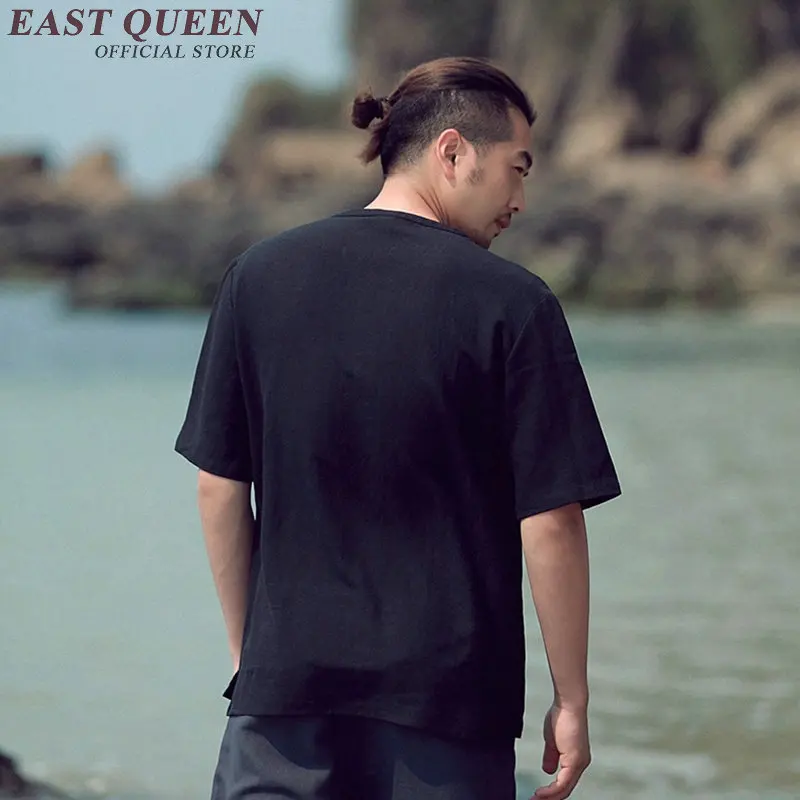 Традиционная китайская одежда для мужчин мужская рубашка с китайским воротником