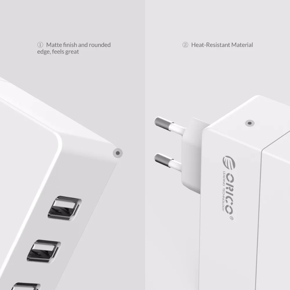 Настольное USB зарядное устройство, ORICO 4 порта 6,8 AUSB настенное зарядное устройство 34 Вт для iPhone 7 Мобильный телефон умное зарядное устройство