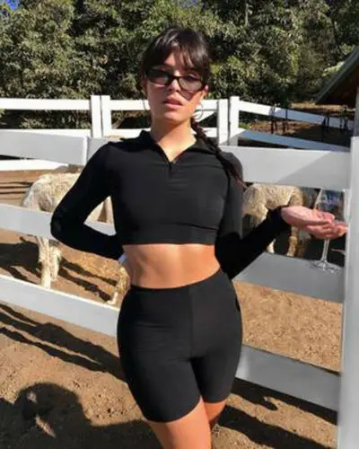 Лидер продаж женские модные спортивные костюмы Укороченный свитшот с длинным