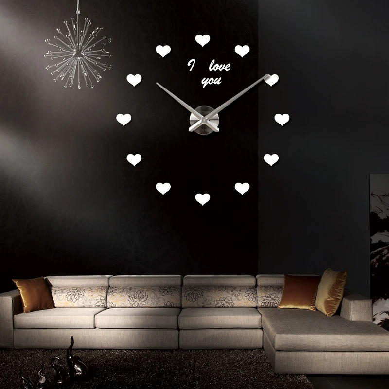 Новинка 2019 настенные часы reloj de pared кварцевые Европа horloge для дома гостиной 3d
