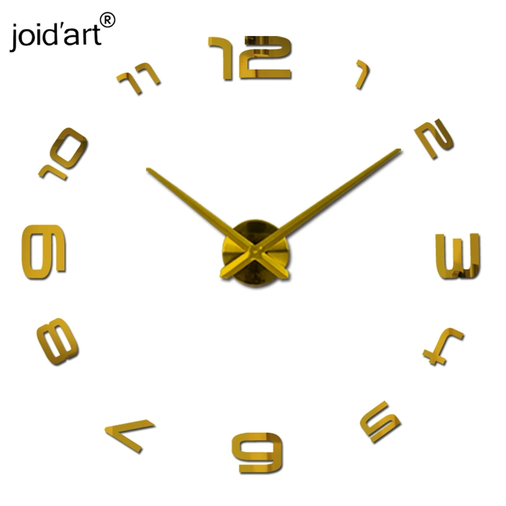 Популярные Модные настенные часы акриловые зеркало Eva самодельные оригинальные