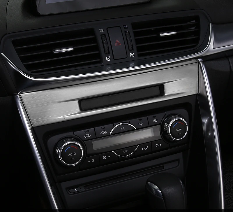 

1pc for Mazda 3 Axela 2017 AT Stainless steel panel sticker central control liquid crystal display