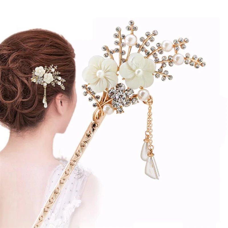 1 шт. Модный свадебный подарок цветная шпилька Стразы элегантная для волос