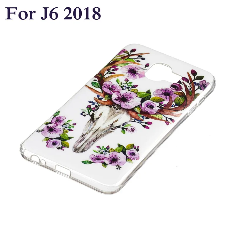 Luminous Case on sFor Coque Samsung Galaxy J6 2018 Cartoon Fundas For J3 J4 J7 J8 Soft Silicone Cover Cases |