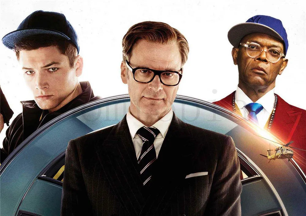 Постеры Kingsman с белым покрытием печать бумаги высокое разрешение украшение для