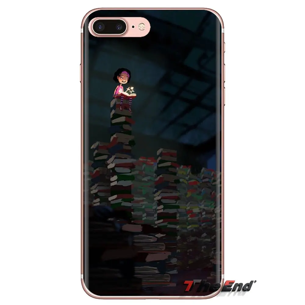 For iPod Touch Apple iPhone 4 4S 5 5S SE 5C 6 6S 7 8 X XR XS Plus MAX Soft Transparent Cases Covers Happy Reading Art Pattern |