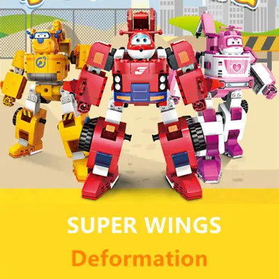Новый 269 шт. Super Wings ABS самолеты деформации пожарный робот Джетт Фигурки игрушки