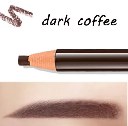 dark coffee 1 шт. микроблейдинг бровей Татуировка подводка для глаз водонепроницаемый постоянный макияж бровей Карандаш позиционирование губ бровей Карандаш усилитель - Цвет: dark coffee