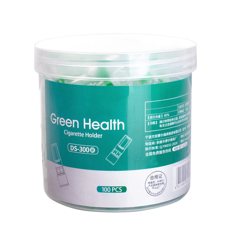 Green 100 шт. держатель для табачных сигарет, держатель для курения, практичный держатель для очистки - Цвет: Green