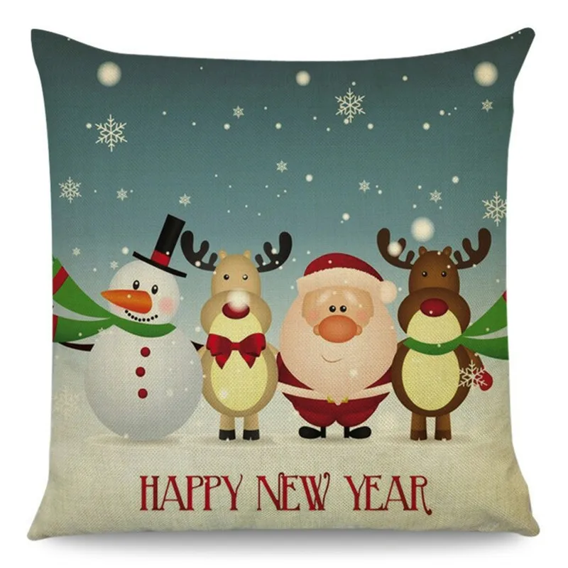 2020 New Year Christmas Decor For Home Adornos De Navidad Decoration Accessories Ornaments Cushion Cover | Дом и сад